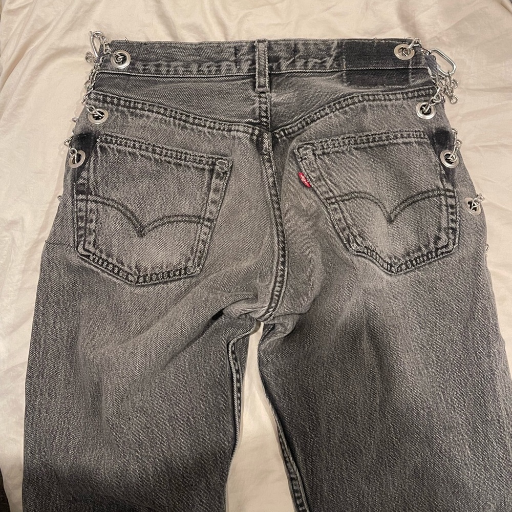 EB DENIM VINTAGE CHAIN PANTS/JEANS